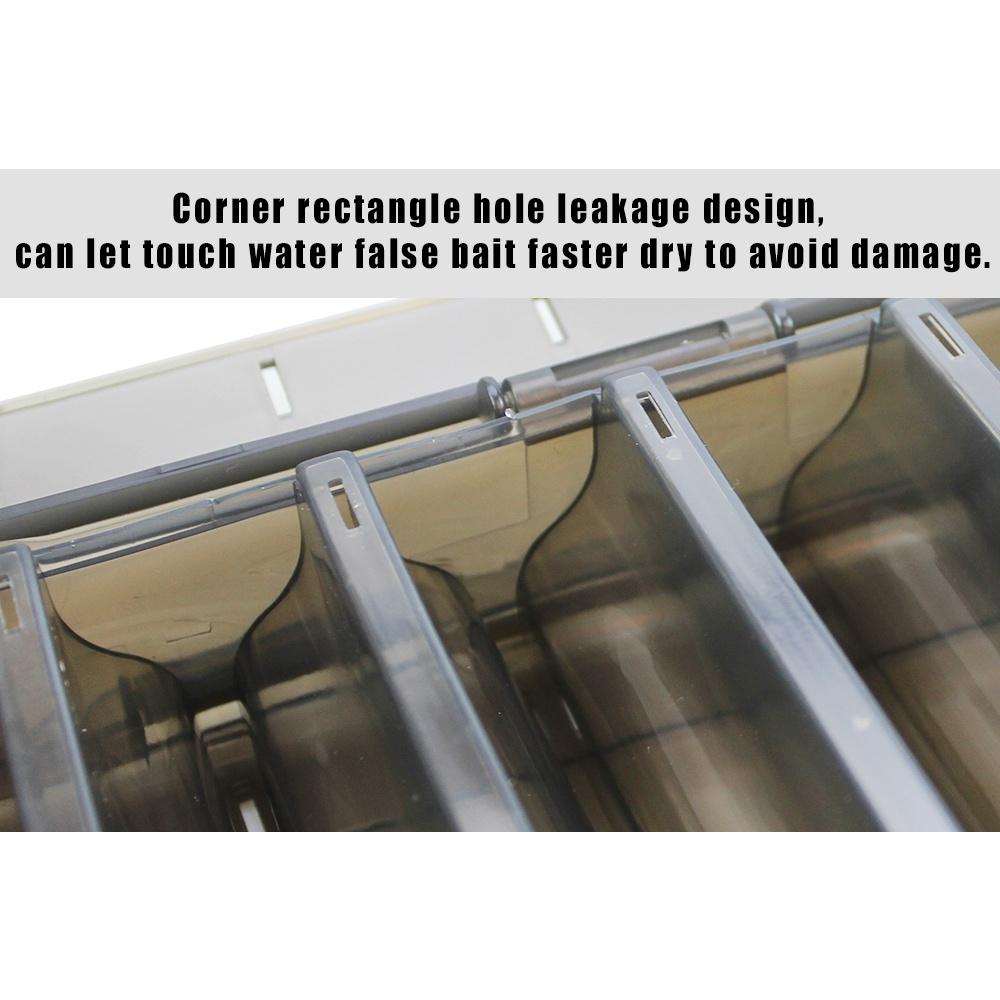 14 Compartments 18.5*27.5*5 Fishing Tackle Double Sided Plastic Fishing Lures Box Large Fishing Lure Hook Boxes Pesca Tackle Box