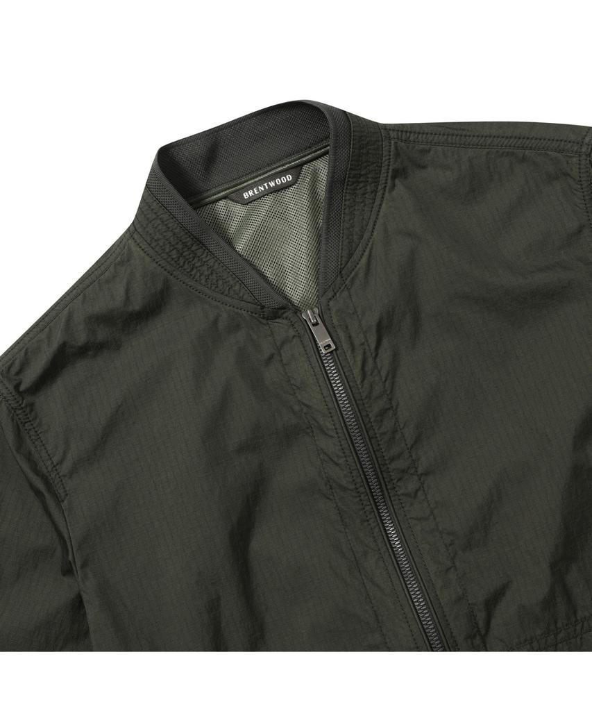 Brentwood [Bristol] Pigment Washed Rib Knit Bomber Bruam25453Khx