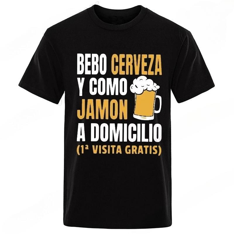Mens Tshirt Funny Tshirt Man Beer Shirt Funny Spanish Tshirts I Drink Beer T Shirt Camiseta Hombre Camiseta Cerveza Hombre