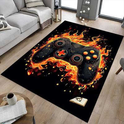 1 Stück Gamepad Fire Extra Groß Rutschfester Boden Teppich, Büro, Familie, Schlafzimmer, Studio - Großer Bereich Teppich, Langlebiges Material-K0346