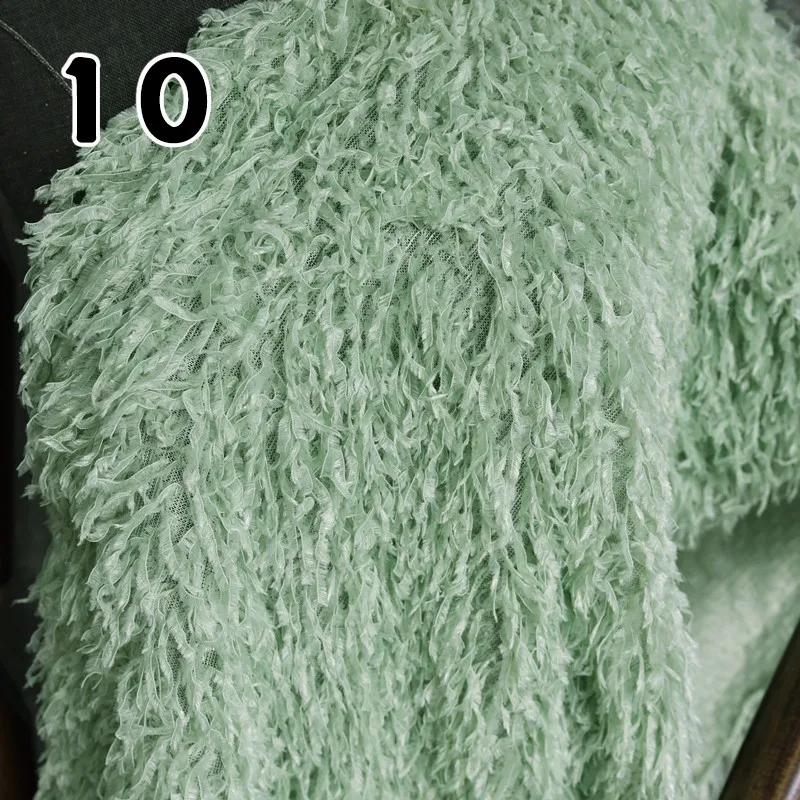 Tessuto con Frange di Piume Simulate 50x150cm Morbido Fatto a Mano DIY Materiale Decorativo per Sfondo Fotografico Costume di Scena Abito Soffice Fornitura