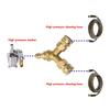 Three Way Tee Pressure Washer Tee Heavy Duty Washer Tee Fitting  Water Line Accessory Use