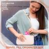 10 Compartments Travel Pill Organizer Pocket Portable Pill Storage Box Case Daily Pill Container or Purse Fish Oil Medicine