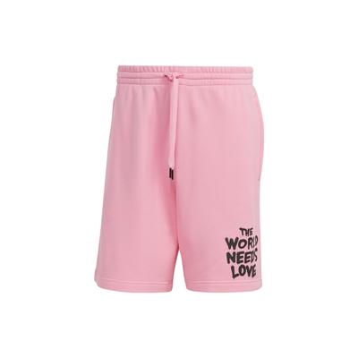 Letter Print Lace-Up Shorts Men Shorts Pink IA6394
