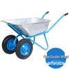 Garden Wheelbarrow: Multi-Purpose Hand Cart for Transporting Soil, Tools, and Cement Over Rough Terrain