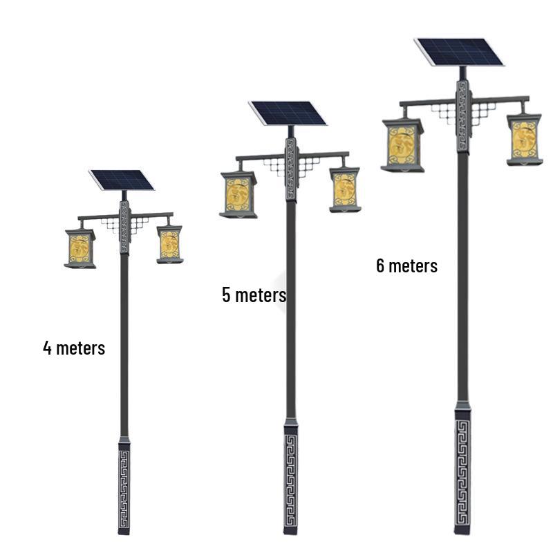 High Brightness Solar Antique Chinese Street Lights for Parks and Courtyards