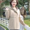 Spring Autumn Hooded Trench Coat Fashion Casual Women Windbreaker Mid Length Outwear Mother Coats