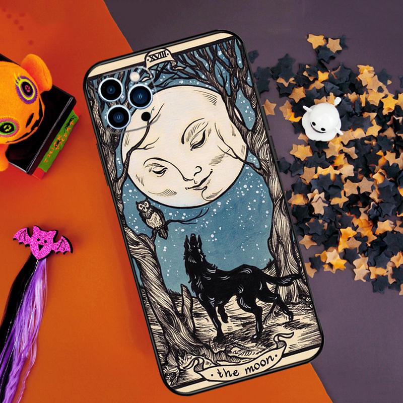 Sun Moon Art Bumper Case For iPhone 15 16 14 Pro Max 11 12 13 Pro Max Mini XR 16e 16 15 Plus Phone Cover