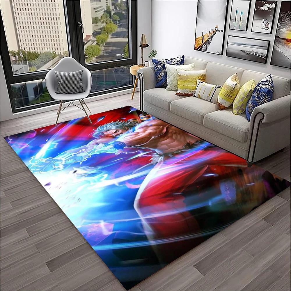 3D Retro Game King of Fighters Gamer Carpet Rug for Home Living Room Bedroom Sofa Doormat Decor,kids Area Rug Non-slip Floor Mat