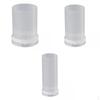 3Pcs Candle Acrylic Round Cylinder Rib Soap Making DIY