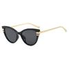 Ins New Luxury Cat Eye Gradient Women Sunglasses  Personality Color Matching Frame Design High Quality Men Uv400