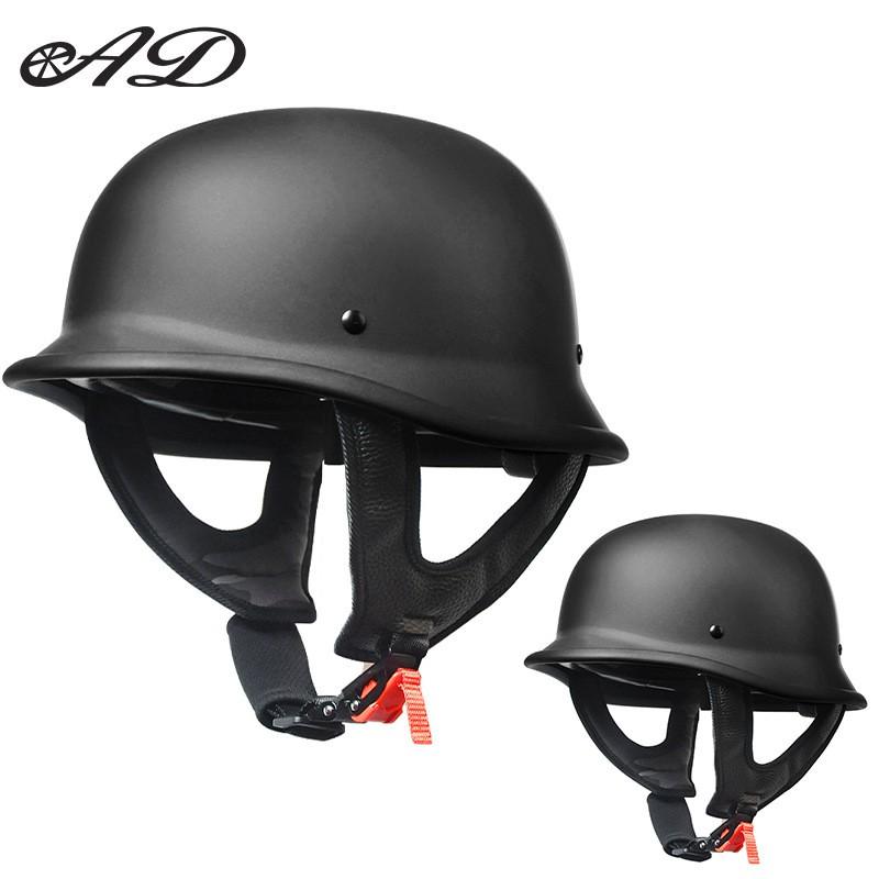 Vintage-Style Half Helmet Motorcycle Riders Adult Unisex ABS Safety 3C Certified All Season Use Medium