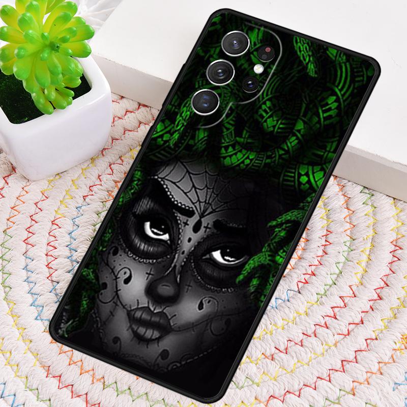 Mexican Sugar Skull Silicone Phone Case For Samsung Galaxy Note 10 Pro S26 S25 S24 S23 S22 S21 Plus S25Ultra Capa Cover