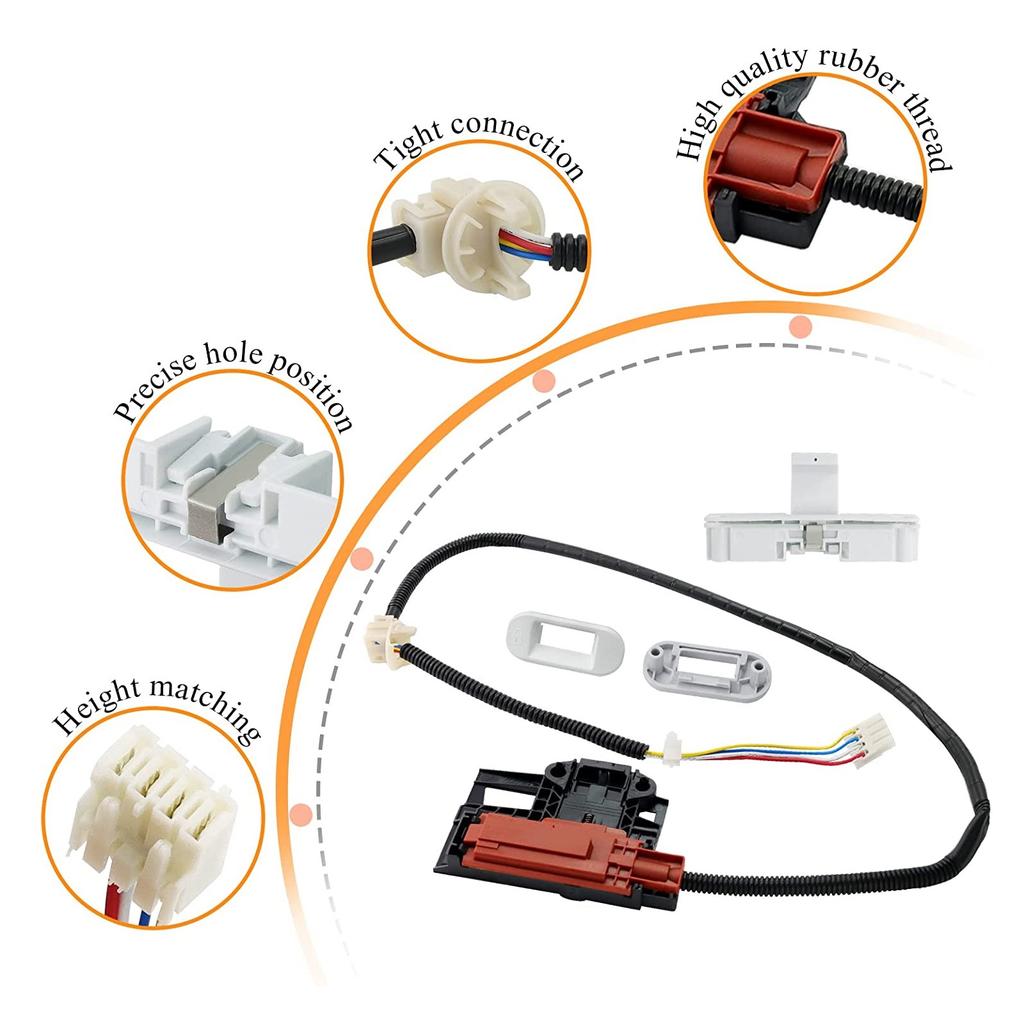 Waschmaschinen Deckelverriegelungsschalter Baugruppe Deckelverriegelungsbolzen Waschmaschinenersatzteil Geräte Zubehör W10240513 W10238287 W10404050