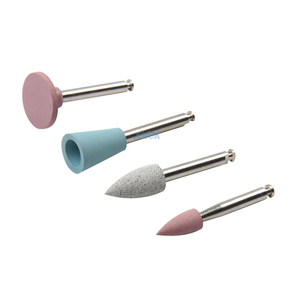 12Pcs/Set Mix Dental Silicone Rubber Grinding Heads Teeth Polisher Low-speed Machine Composite Flnish and Polish For Dentist