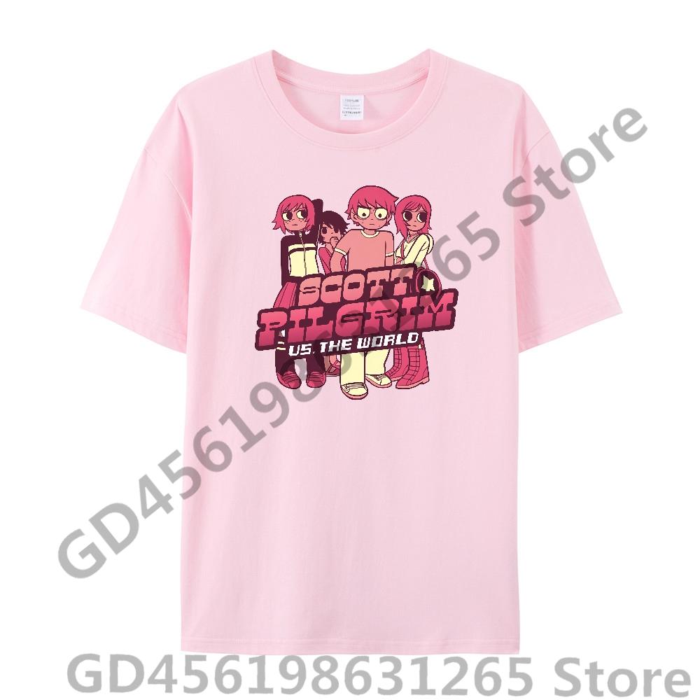 Scott Pilgrim Takes Off T Shirt UnisexWomen Harajuku Kawaii Tops Y2k Unisex Anime Tees Fashion Tops Casual Boysgirls Clothing