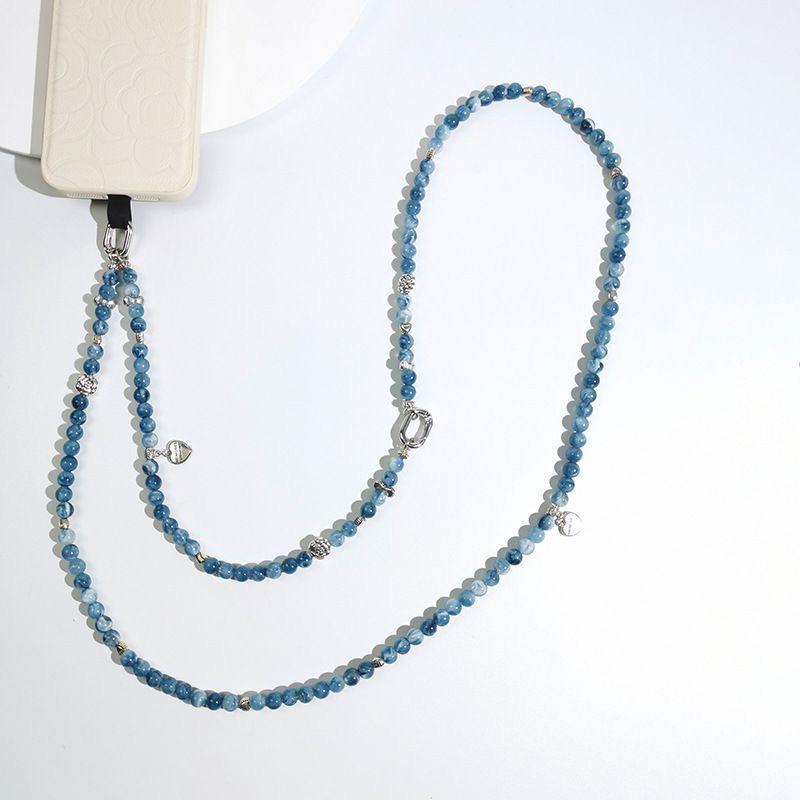 Damen Perlen-Handy-Anhänger Halskette und Lanyard
