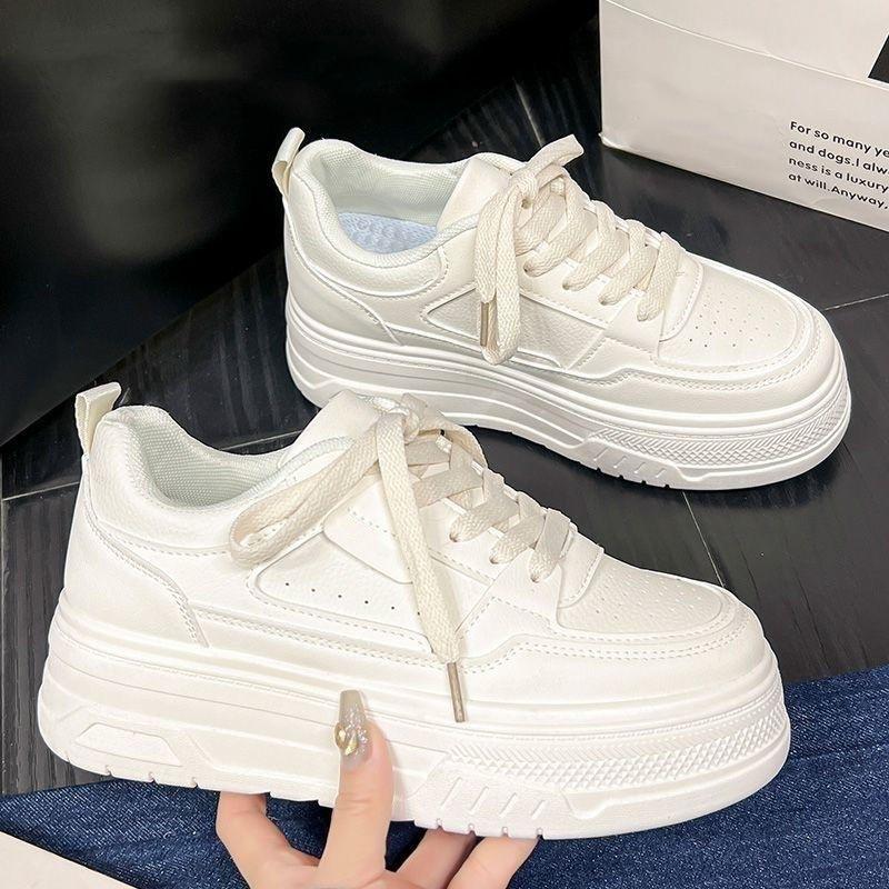 נעלי ספורט קז'ואל חדשות לאביב וקיץ, עם סוליה עבה, להגבהה, לסטודנטים