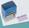 Printtoo Second Notice Past Due Self Inking Rubber Stamp Pre,Inked Office Stamp, Home Office Business Stationery, 41 x 24 mm,