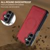 LC.IMEEKE For Samsung Galaxy S25 FE Magnetic Case Compatible with MagSafe Leather+TPU Back Cover