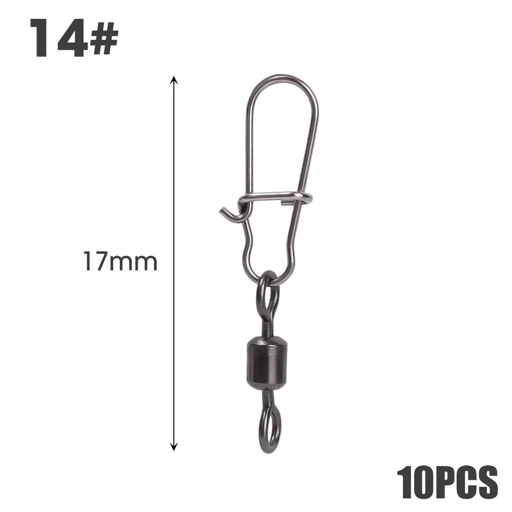 Fishing Snap Swivels Duo Lock Ball Bearing Swivel Snap Stainless Steel Fishing Accessories Fast Snap Clip Fishing Lure Connector