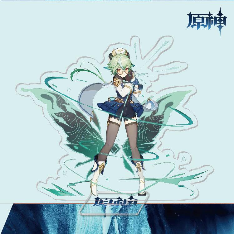 Game Anime Model Open World Impact Acrylic Cosplay Character Stand Painted Desk Decor Ornament Gift 15cm