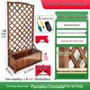 Anti-corrosion Wooden Trellis & Planter Box for Balcony Gardens