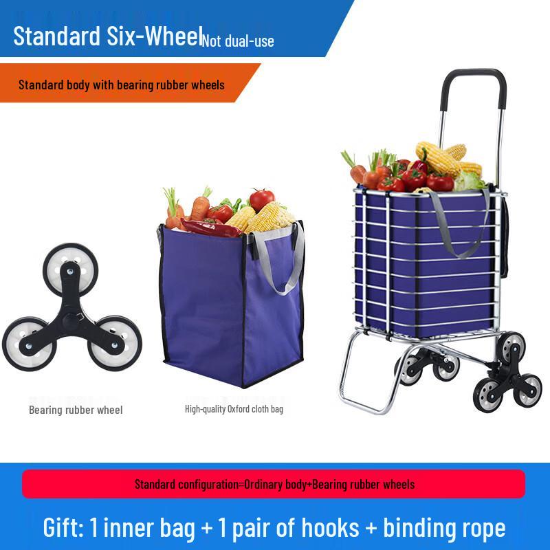 TANCHUAN Tragbarer faltbarer Einkaufswagen