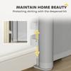 Retractable Stair Gate Extends Up To 180 Cm Wide, Dog Gate for Doorways, Stairways, Hallways, Grey