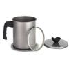 Japanese Style Storage Oil Tank Stainless Steel Grease Container Grease Keeper Lard Can  Household