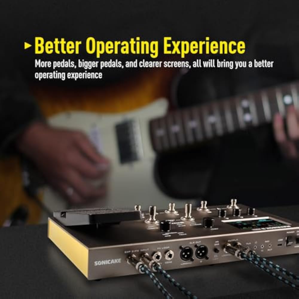 SONICAKE Multi-Effects Expressions with Over 240 Built-In Effects Amplifier Modeling IR Cabinet S...
