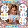 Light Up Foam Stress Toy for Children Cute Animal Shaped Flashing Bead Filled Sensory Ball for Hand Exercise Play
