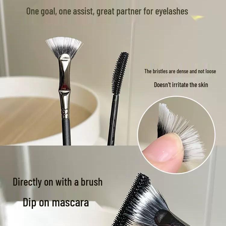 Custom Curved Ultra-Fine Comb Brush for Eyebrows and Sunflower Lashes