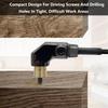 1/11Pcs Hand Tools Self-Locking Right Angle Screwdriver Holder Drive Bit Angle Extension Electric Screw Driver Angle Driver