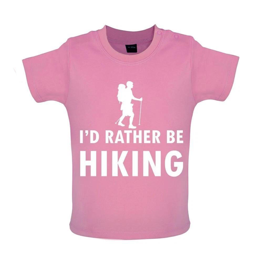 

I d Rather Be Hiking - Baby Kids Boys Girls Unisex T-Shirt / Babygrow - Walk Walking Hike Rambling 110