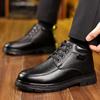 Winter Warm Cotton Shoes for Men Anti-slip Laces Thick and Warm Ankle Boots Male Fashion Casual New Designer Leather Shoes Man