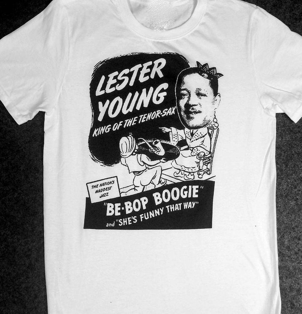 

Vintage Lester Young Ramp;B Short Sleeve White All Size Men Women Tee Shirt AG746 Unisex T-Shirt XL