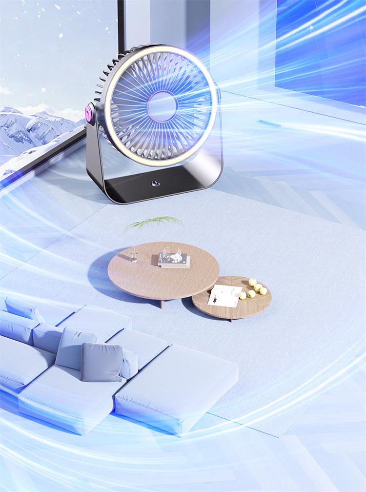 2025 Rechargeable USB Portable Desktop Fan for Dorm & Office