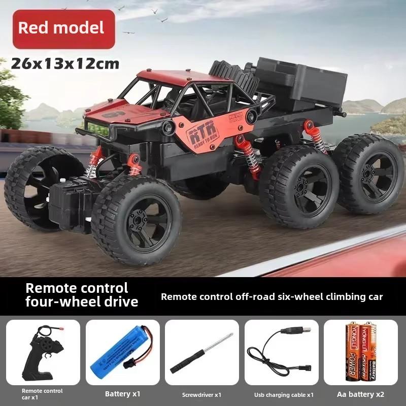 

Новый 1/12 Rc электрический автомобиль 4WD устойчивый к падениям шестиколесный 2.4G привод гоночный автомобиль с дистанционным управлением для скалолазания по пересеченной местности Squirt Man детский подарок 28cm красный