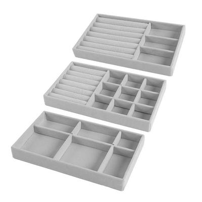 Velvet Jewelry Display Tray Case  Sales Stackable Exquisite Jewellery Holder