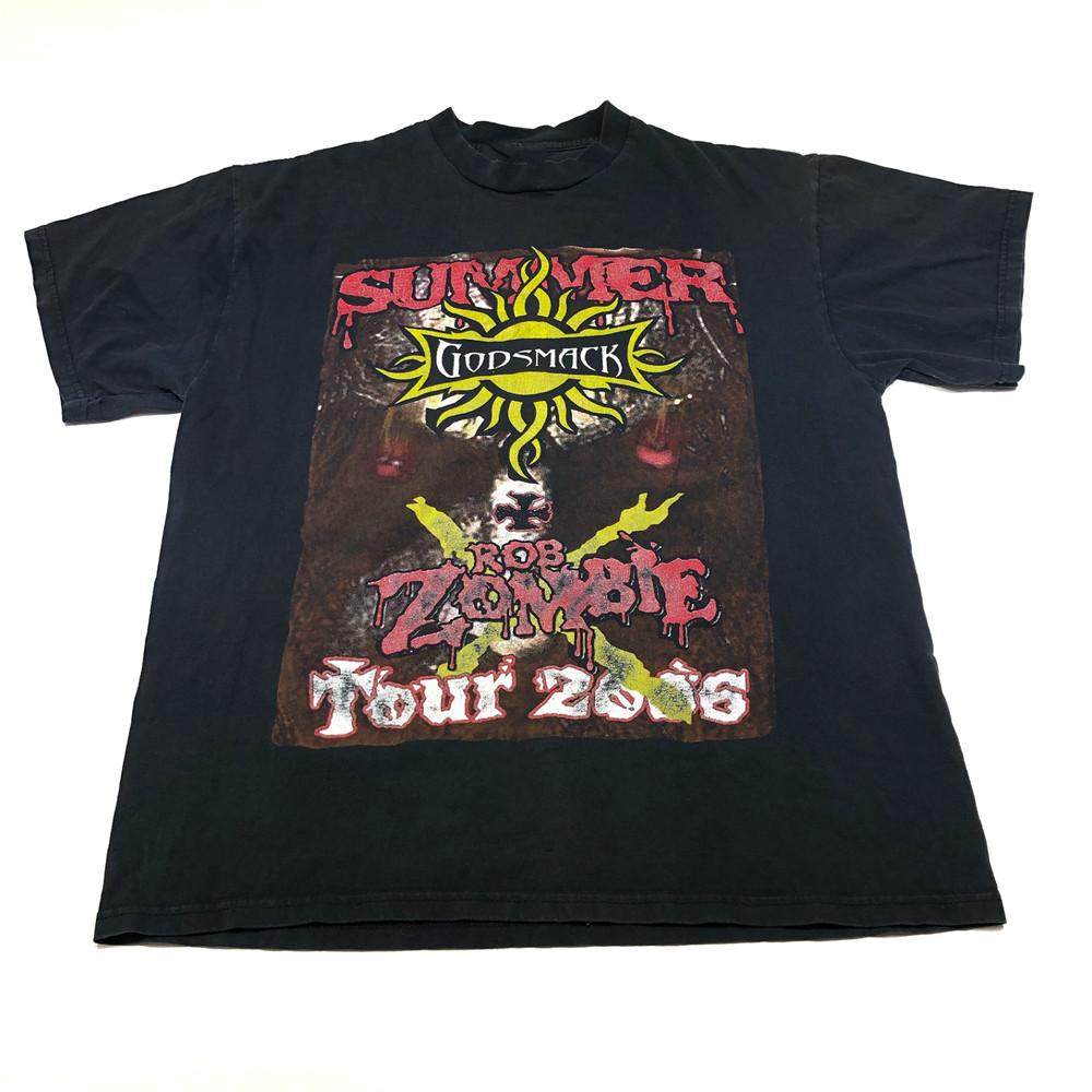 Rob Zombie Godsmack Tour Tee Short Sleeve T Shirt Size S To 4XL Unisex T-Shirt XXXXL