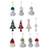 Crocheted Christmas Tree for Home Decor New Year Holiday Sign Knitting Gnome
