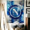 Naples Football Club Wall Tapestry Aesthetic Wall Hanging Printed Fabric Blanket Decorative Tapestries for Bedroom Living Room Home Decor