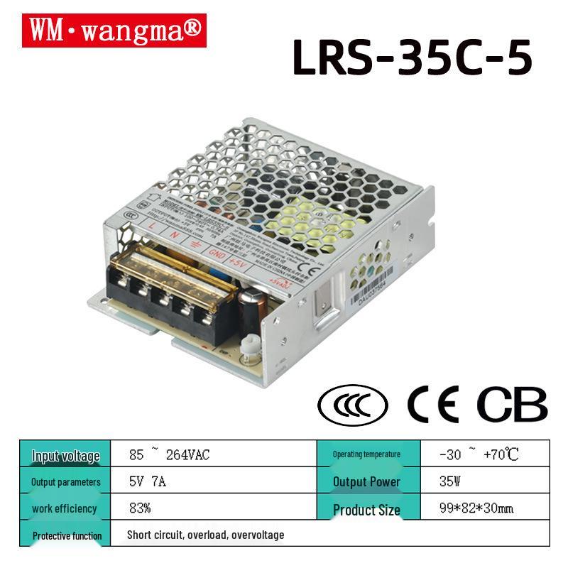 35W-450W Single Output Switching Power Supply: 5V/12V/15V/24V/36V/48V for 3D Printers