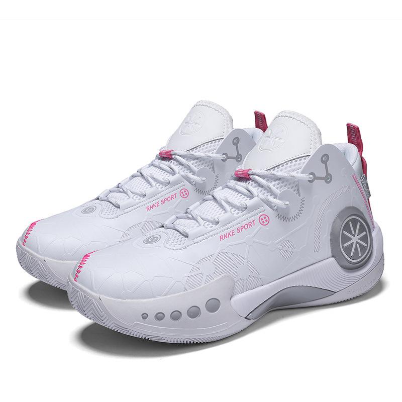 High-top Basketball Shoes, Microfiber Leather MD Soft Sole Non-slip, Boys and Girls, Teenagers and Students Competition Sports Shoes