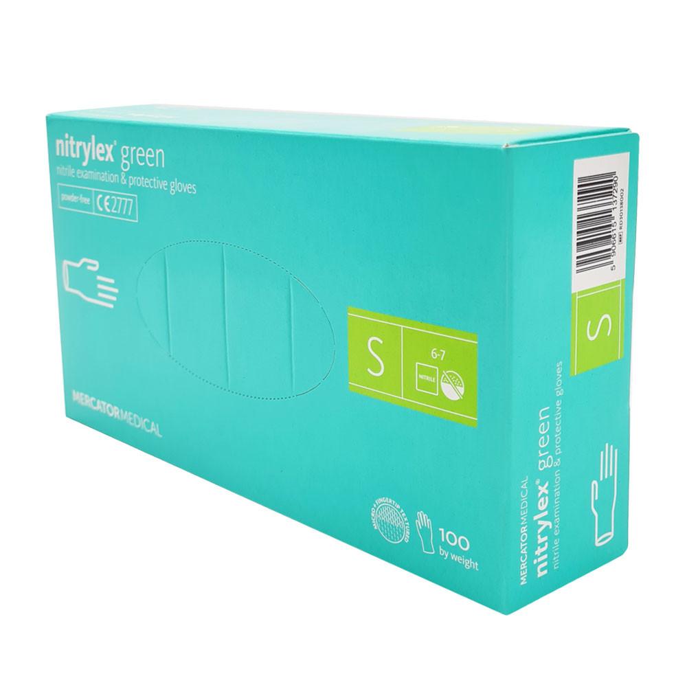 Mercator Nitrylex Green Nitrile Gloves 100 Pieces