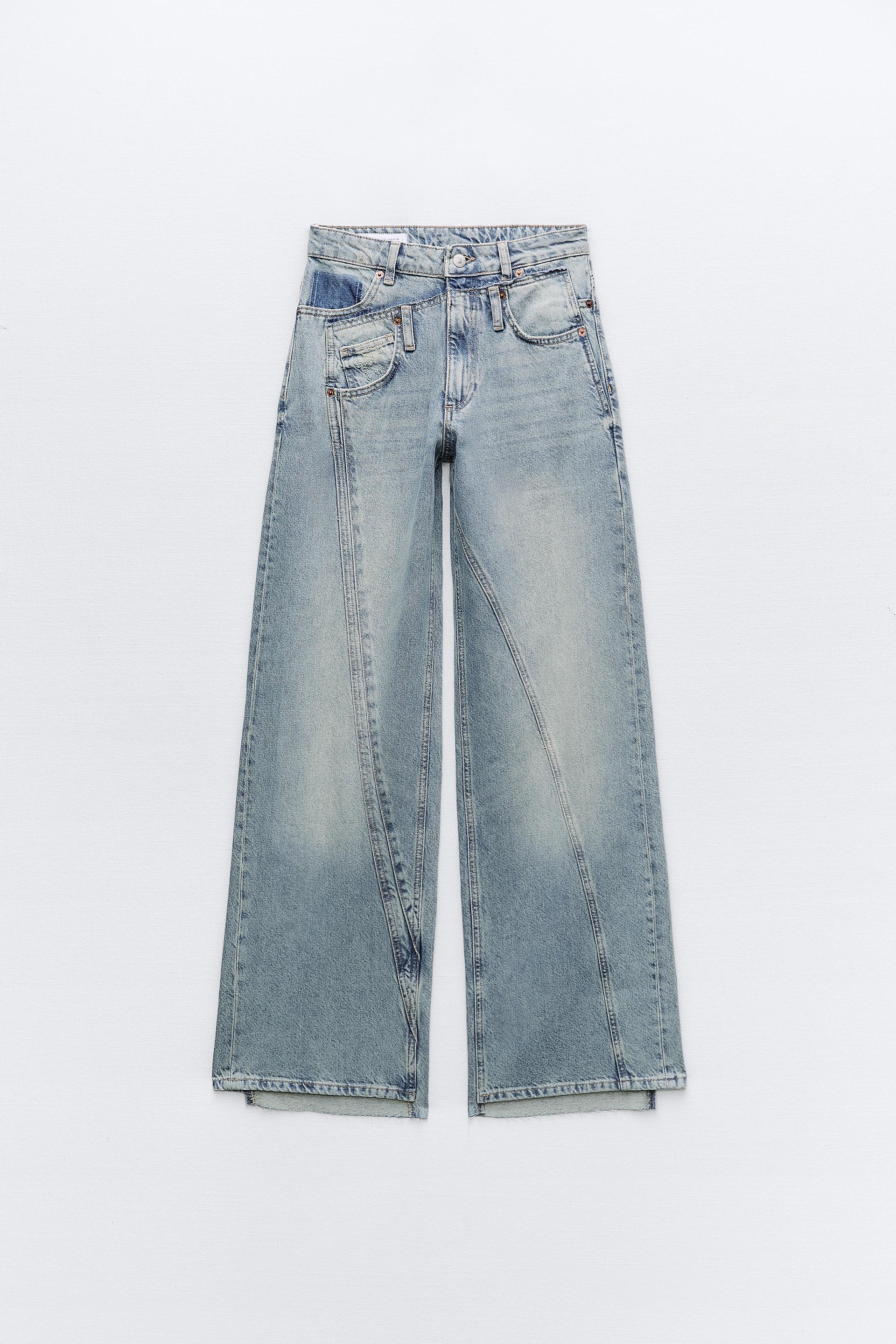 

ДЖИНСЫ TRF С ВЫСОКОЙ ПОСАДКОЙ И ШИРОКИМ РАЗДЕЛОМ