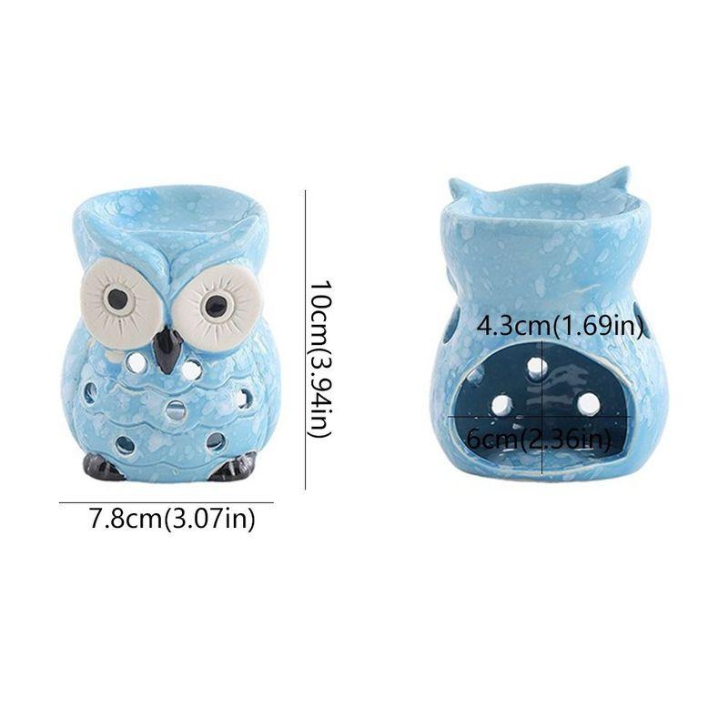 Keramische Eule Aromatherapieofen Umweltfreundlich Hitzebeständig Räucherkerzen Kerzenofen Entspannend Handgefertigter Räuchergefäß Innenraumdeko