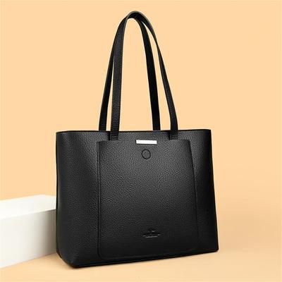 Genuine Brand Soft Leather Shoulder Bag For Women Luxury Designer Casual Tote Bag Ladies Purse Shopping Commuting