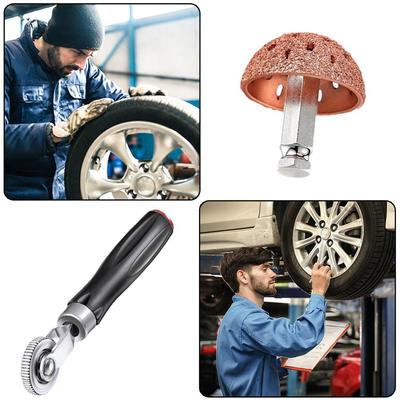 38/42 mm Sada nástrojů na opravu pneumatik Záplata na pneumatiky Váleček na pneumatiky S brusnou hlavou pro opravu kola pneumatiky Lešticí kolo pro vzduchový nárazník na pneumatiky